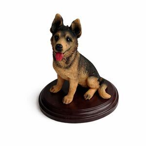 German Shepherd Dog Figurine - Brown and Black